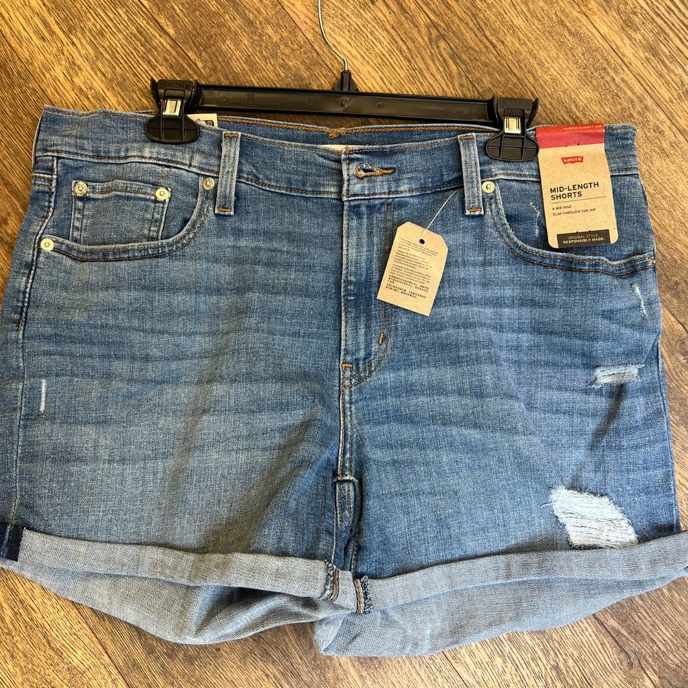 Levi's Women Mid-Length Denim Shorts